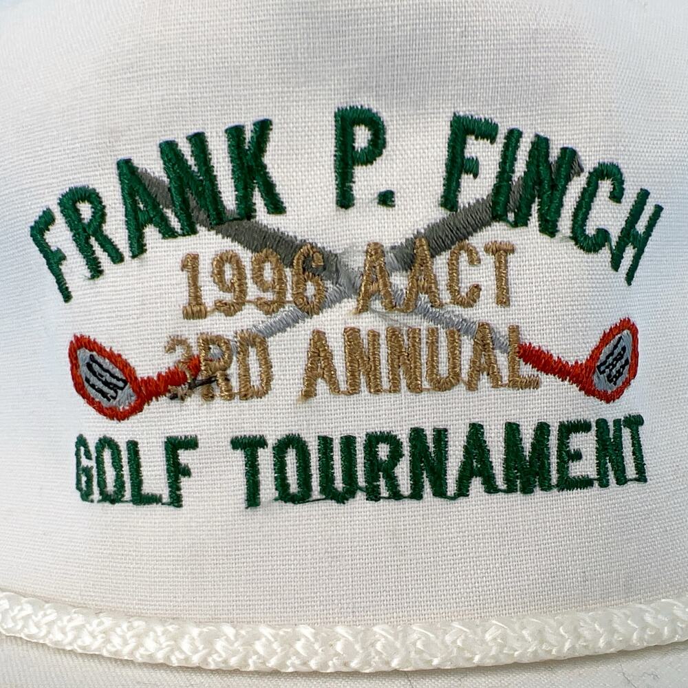 90s golf tournament trucker hat 1996 Frank P Finch vintage - Picture 2 of 7